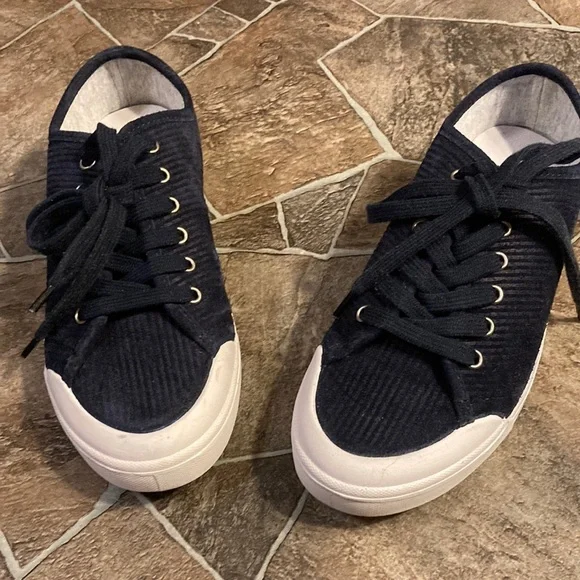 New Rag & Bone | Standard Issue Lace Up Sneaker in Navy Cord Sz 6.5 - Picture 10 of 14